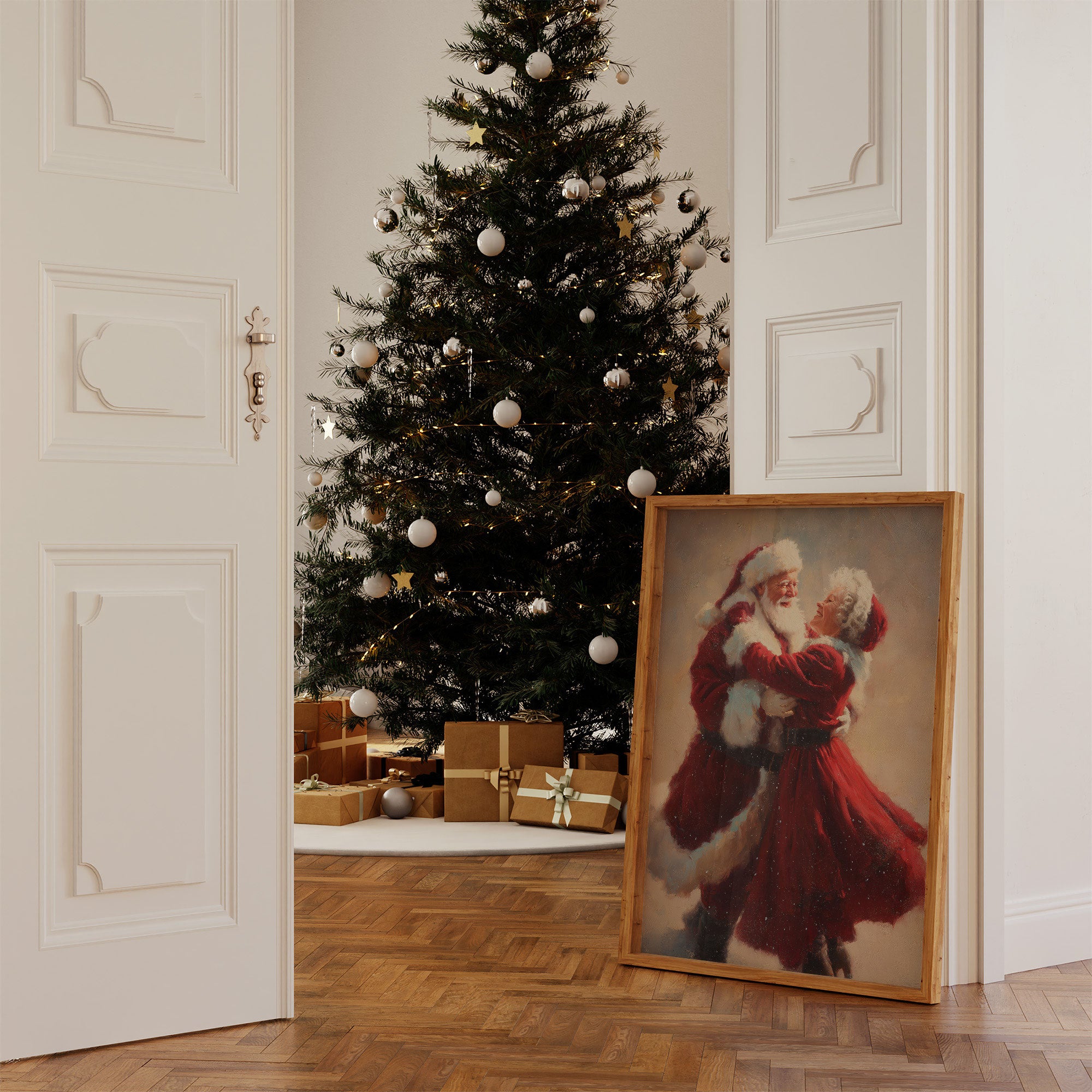 Love's Winter Dance In Crimson