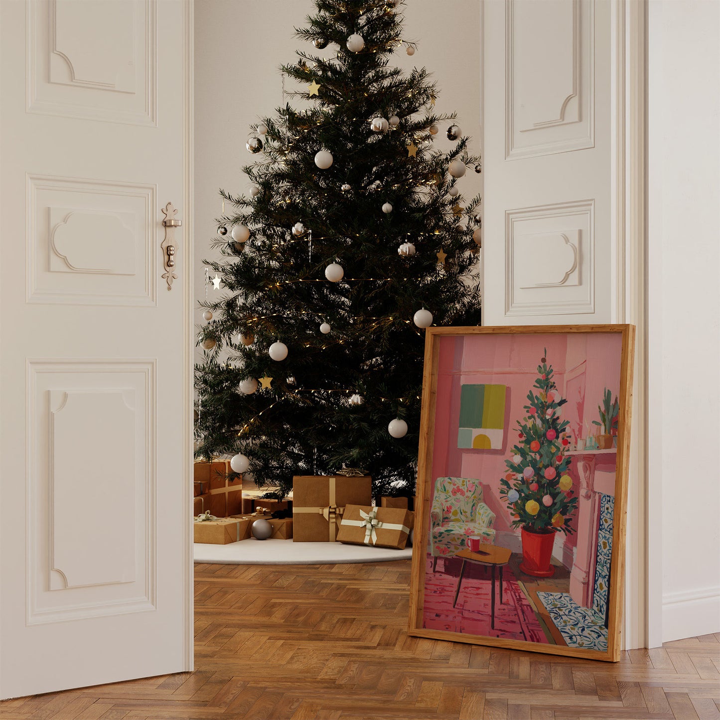 Festive Pink Room Glows Sweet