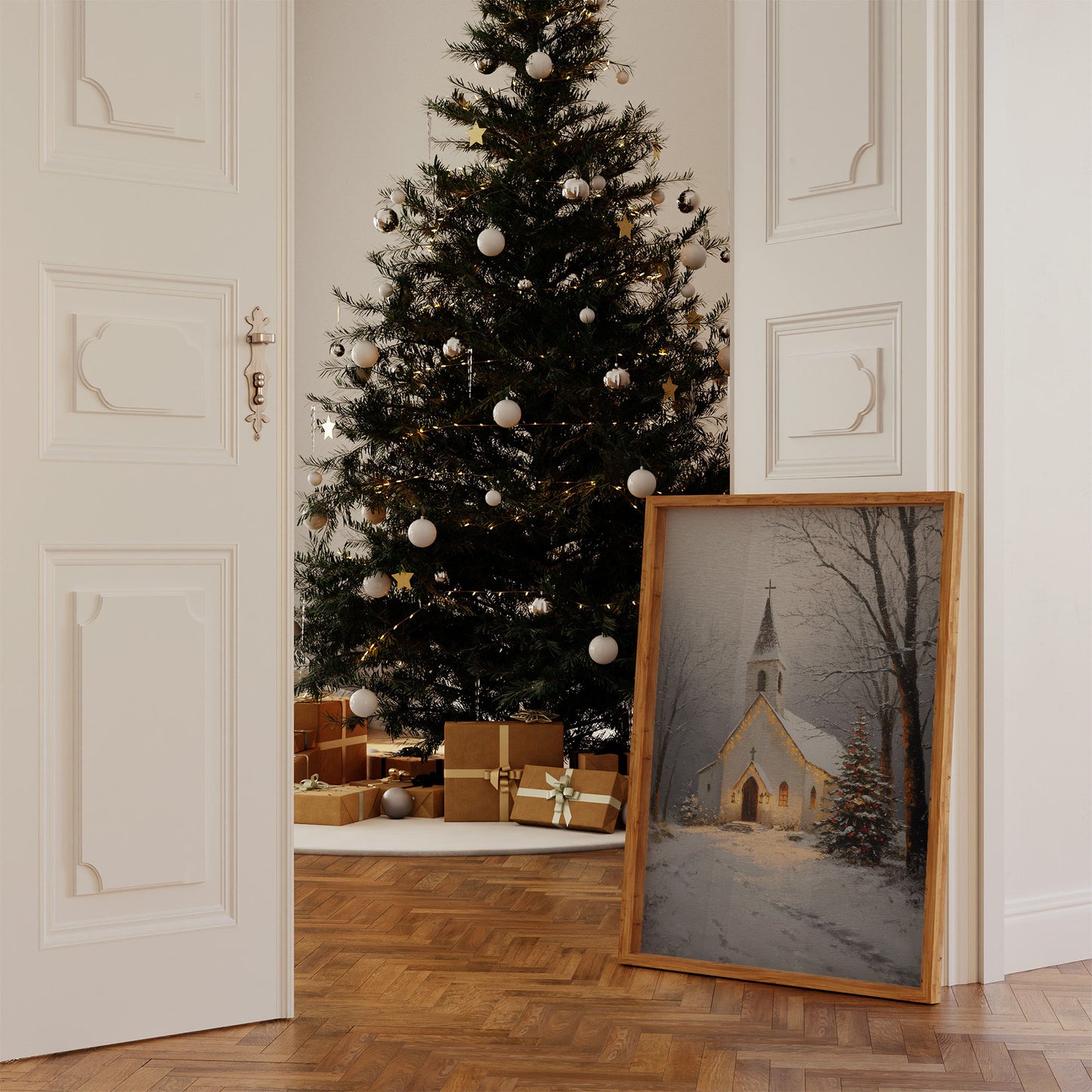 Silent Night Blesses Country Chapel