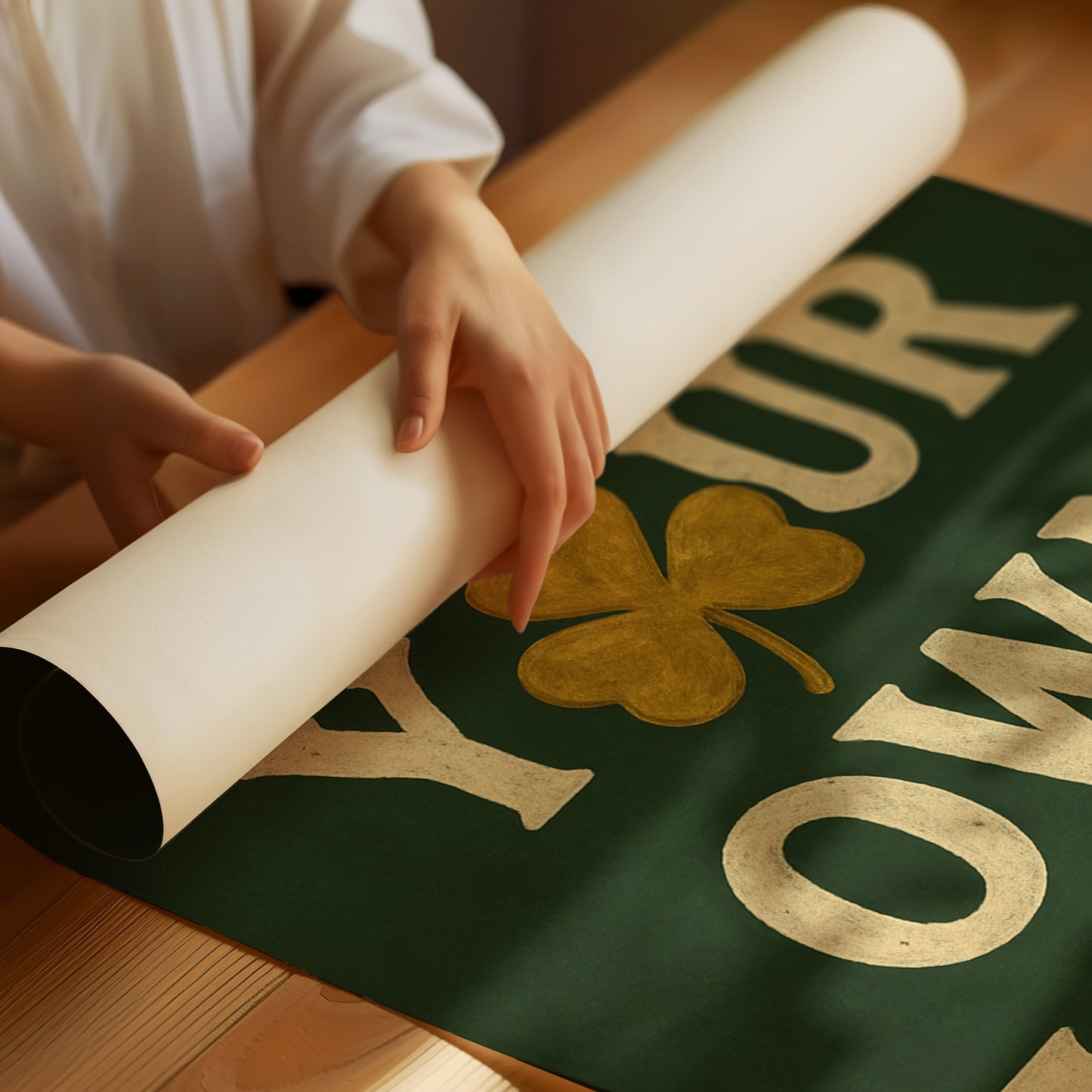 Make Your Own Luck Shamrock Print