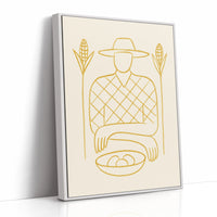 Golden Harvest In Simple Lines