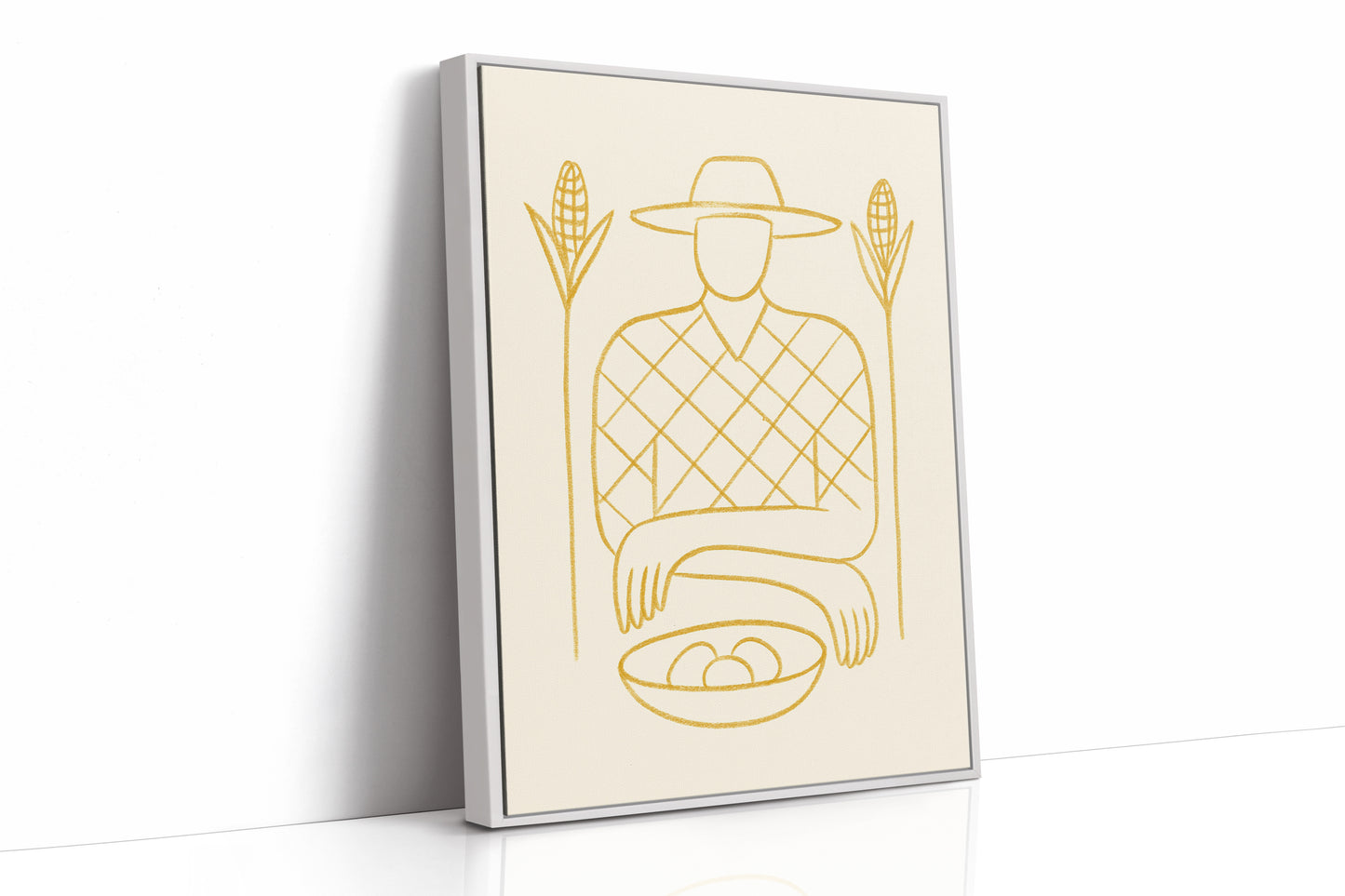 Golden Harvest In Simple Lines