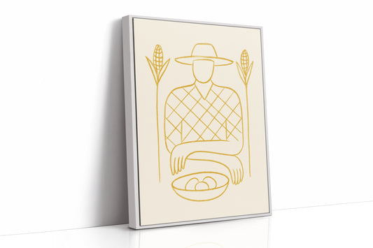 Golden Harvest In Simple Lines