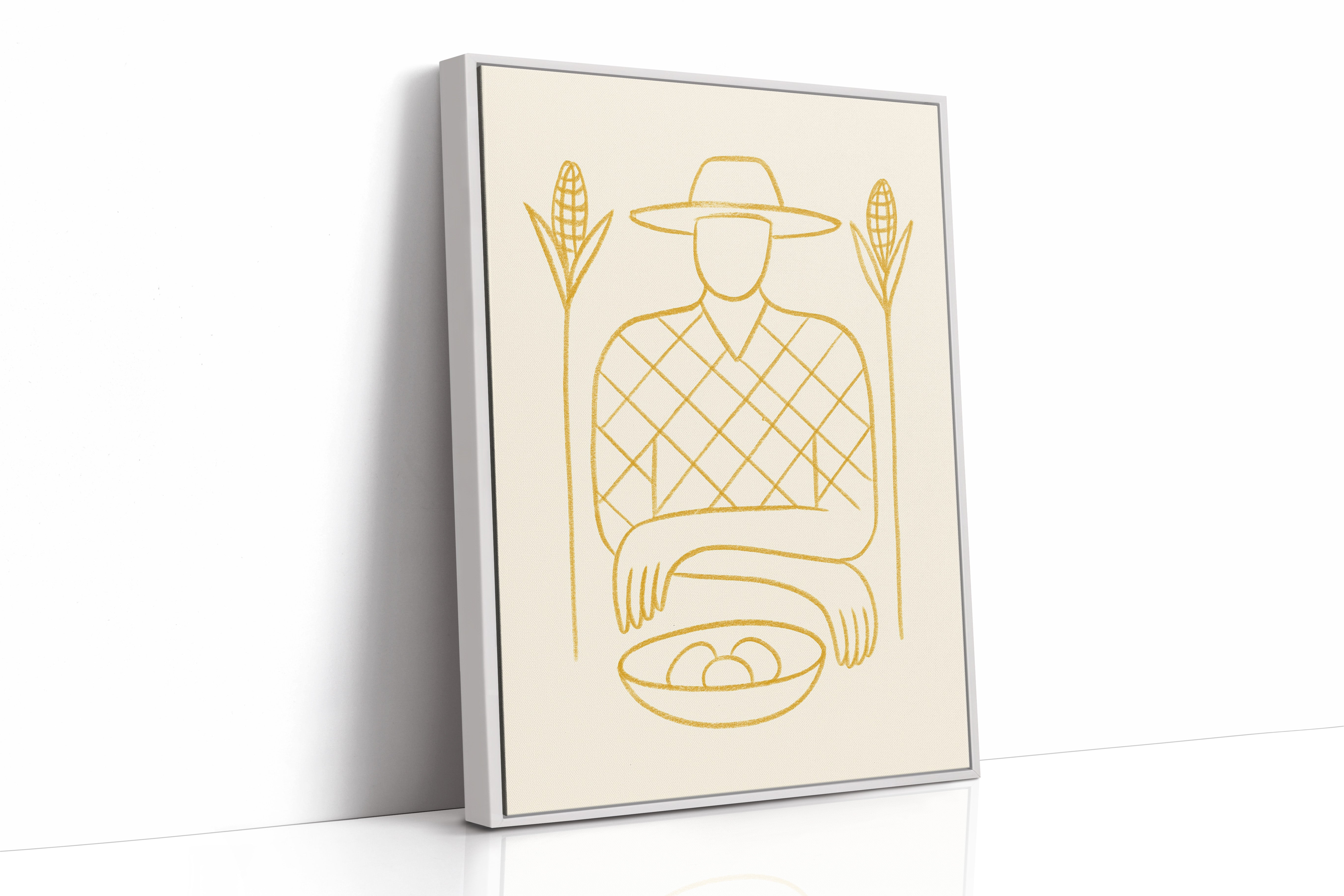 Golden Harvest In Simple Lines