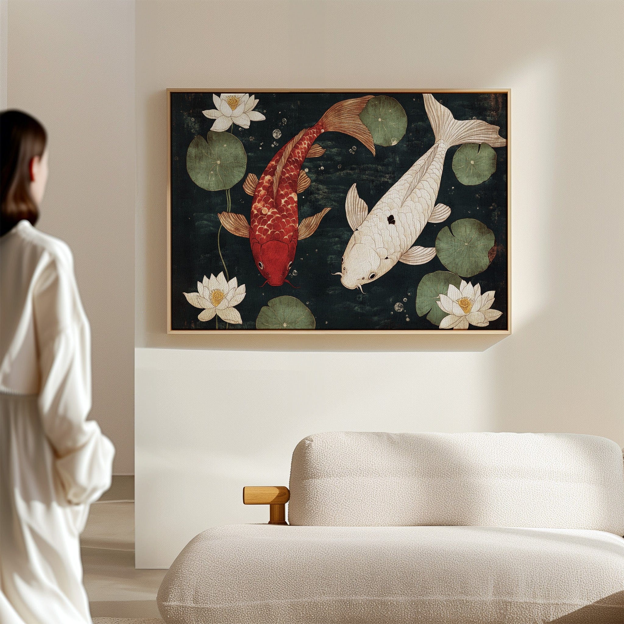 Koi Dance Among Lotus Dreams