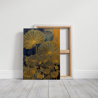 Golden Petals Paint Midnight Gardens