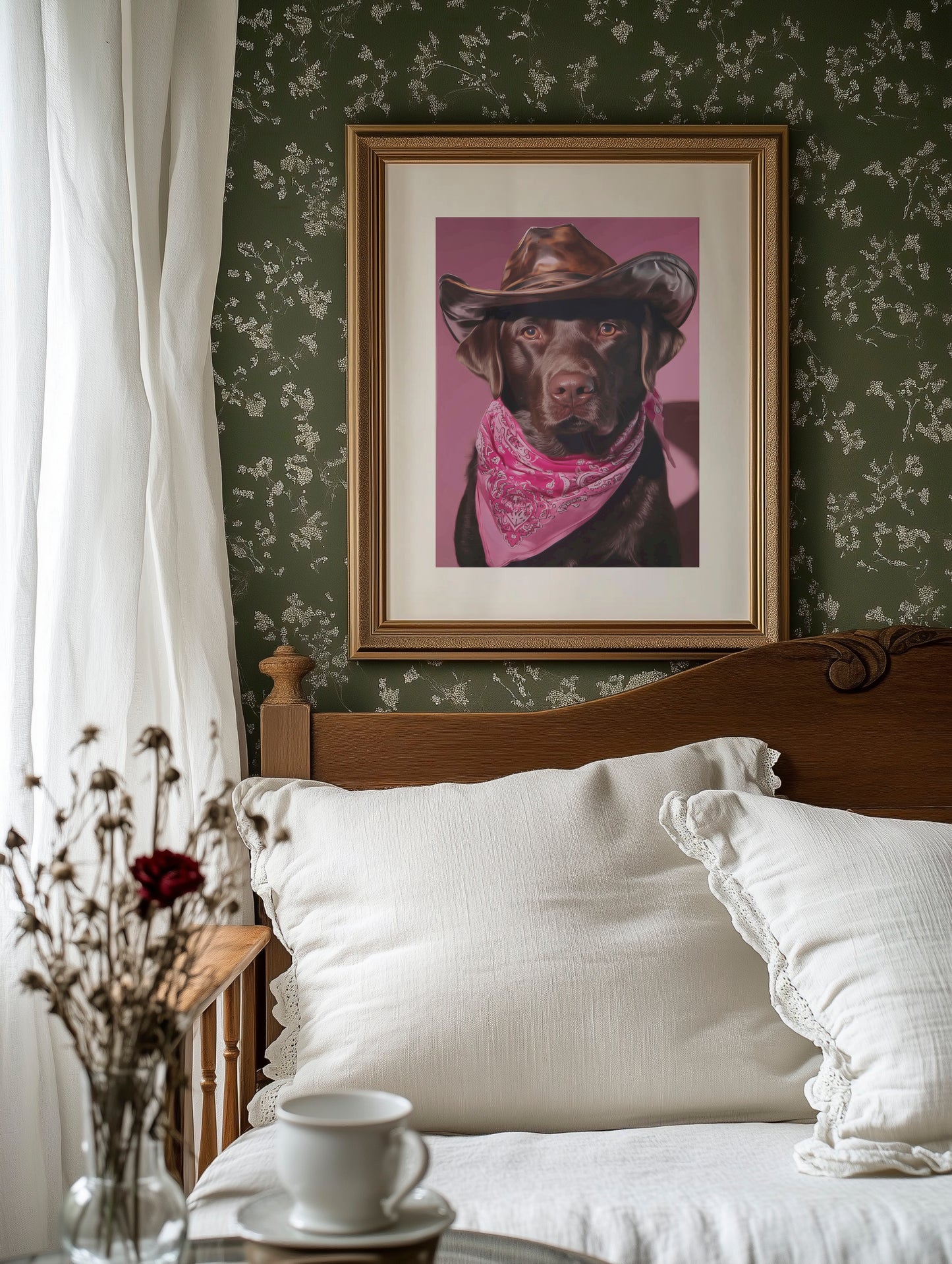 Chocolate Ranch Hand Wears Pink