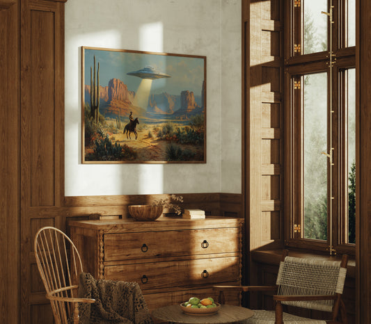 Cosmic Cowboys Meet Desert Light