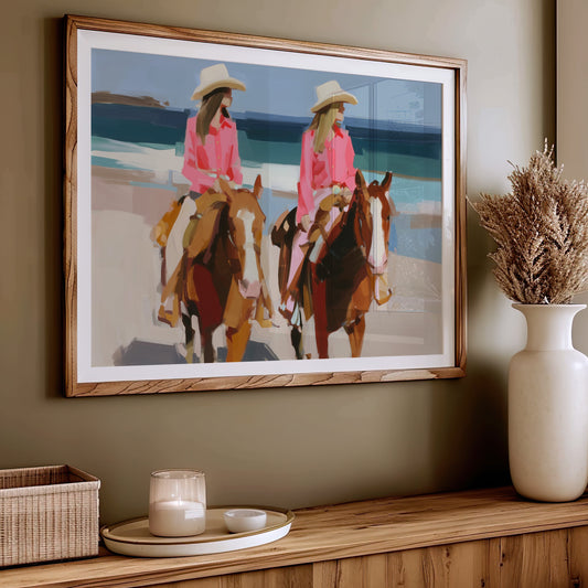 Sisters Riding the Coastal Breeze