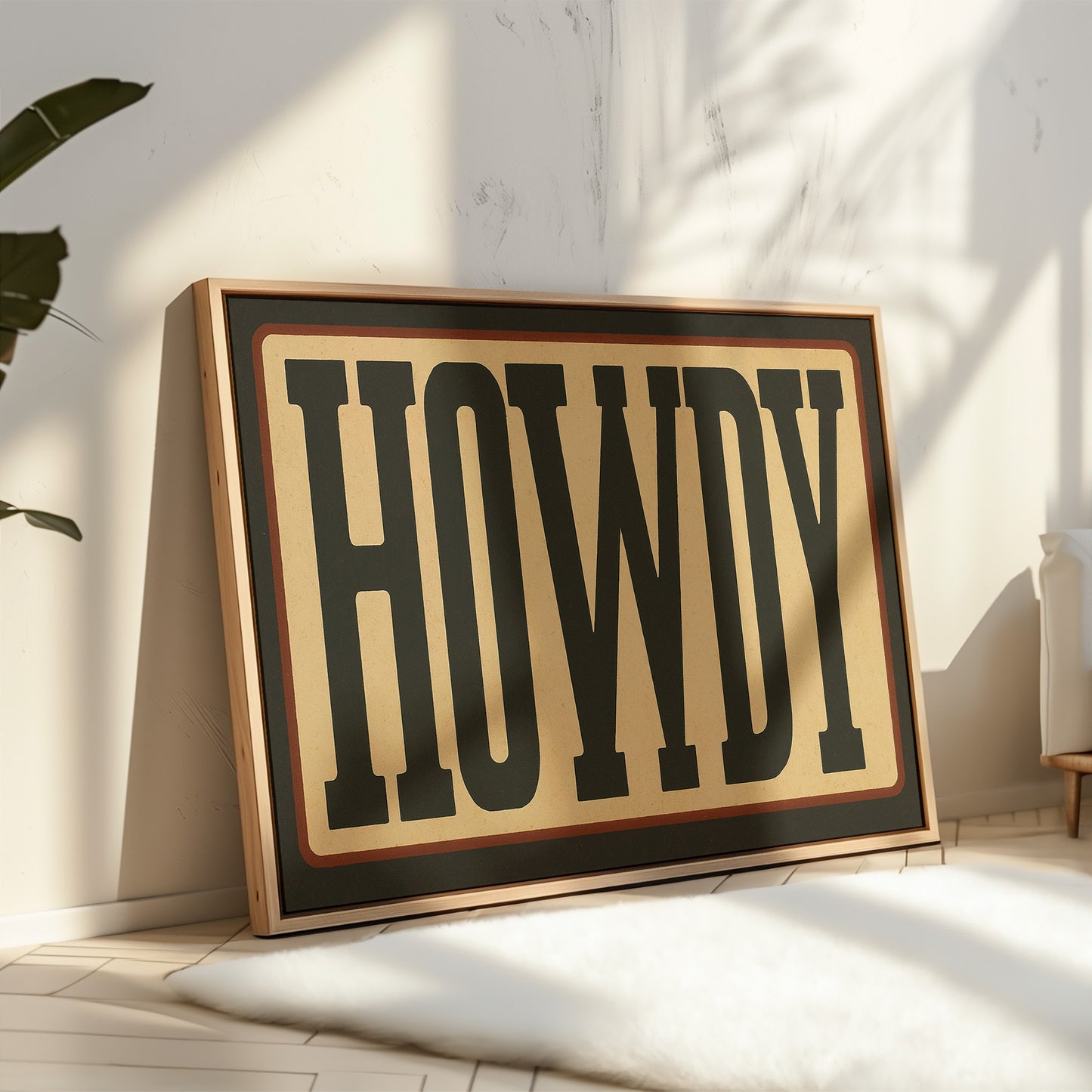 Howdy Western Typography Poster