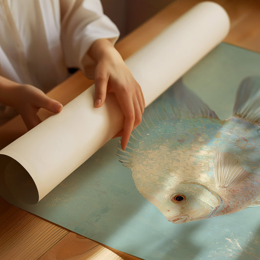Pale Swimmer In Seafoam Currents