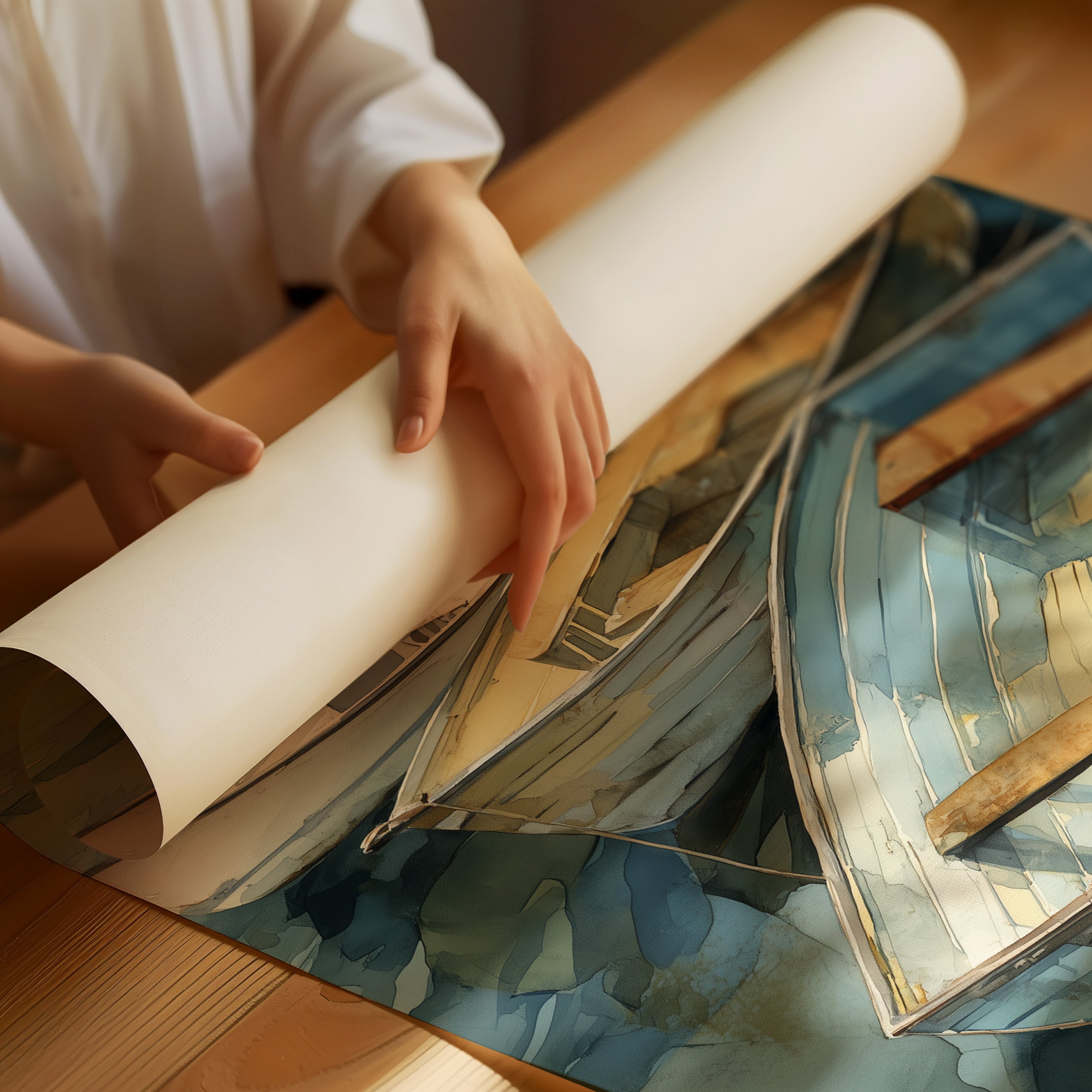 Harbor Whispers in Weathered Wood