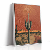 Saguaro Under Radiant Sun