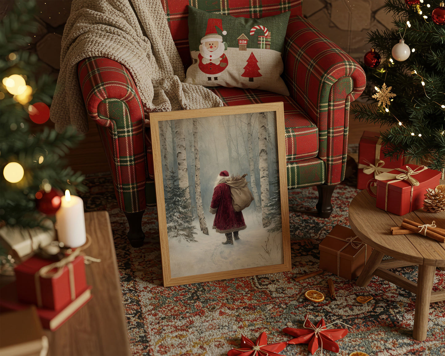 Through Birch Woods On Christmas Eve