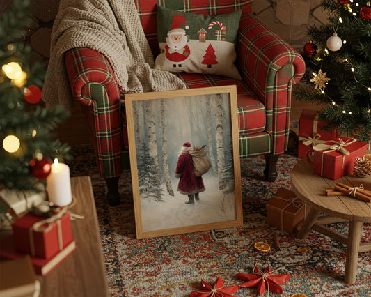 Through Birch Woods On Christmas Eve