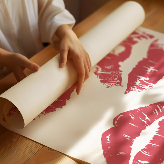 Coral Kisses Paint Modern Romance