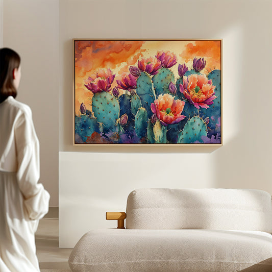 Desert Blooms Paint The Evening Sky