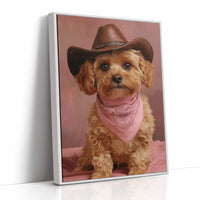 Cowgirl Pup Wears Rose Bandana Tales