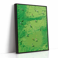 Aerial Golf Course Palette Knife