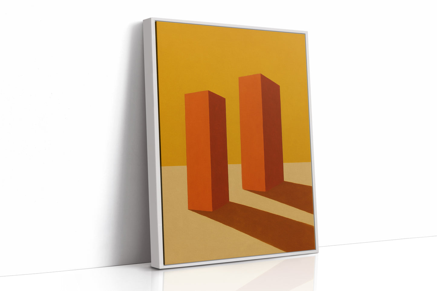 Monoliths Cast Long Desert Shadows