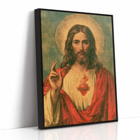 Sacred Heart Vintage Devotional Print
