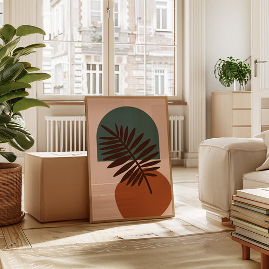 Foliage Dances Against Soft Canvas