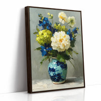 Tuesday Flowers in the Blue Vase
