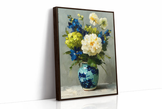 Tuesday Flowers in the Blue Vase