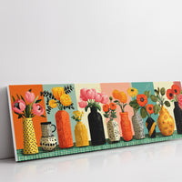 Vases of Sunlit Garden Color