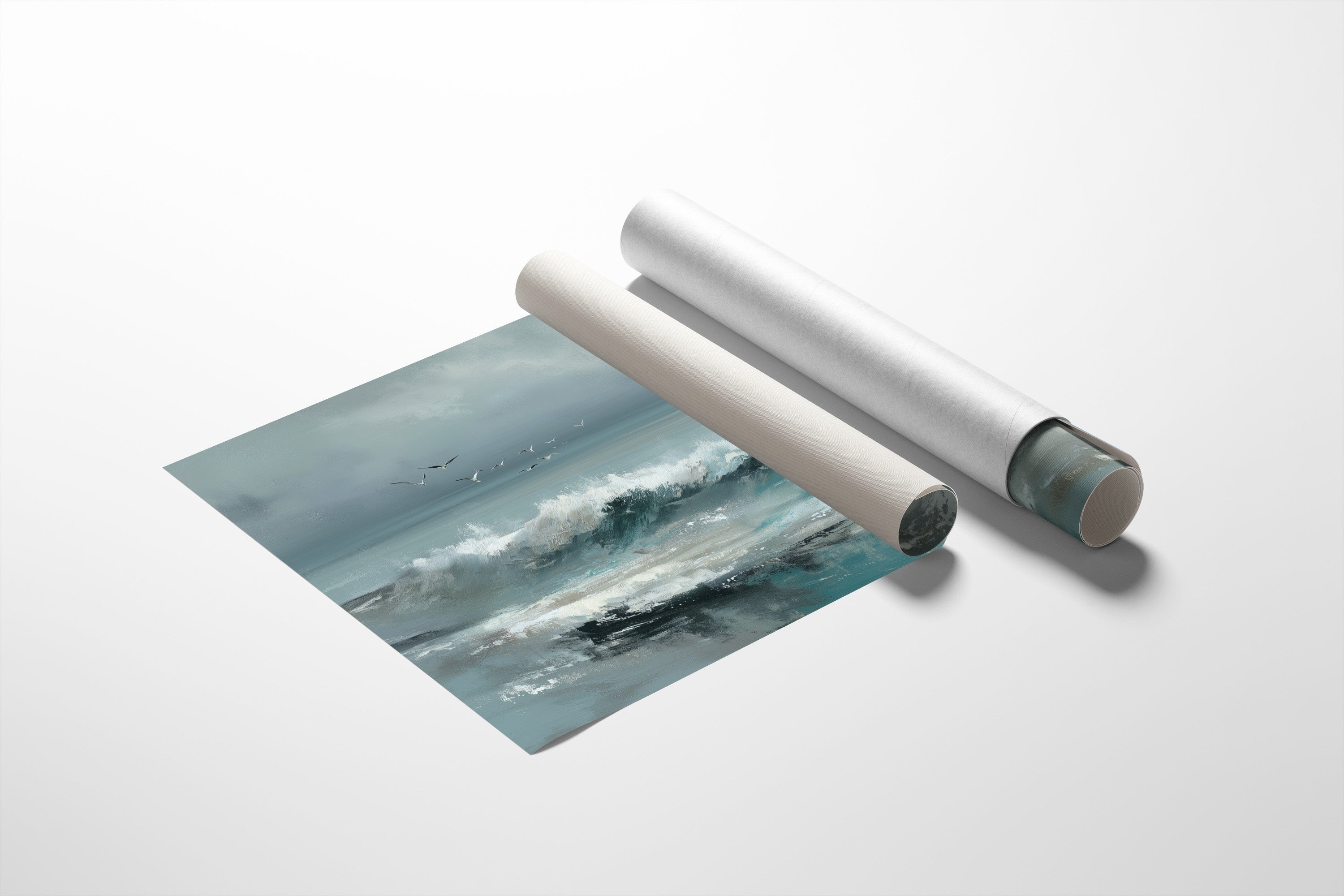 Teal Waves Call Ancient Mariners