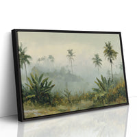 Morning Mist Through Palms