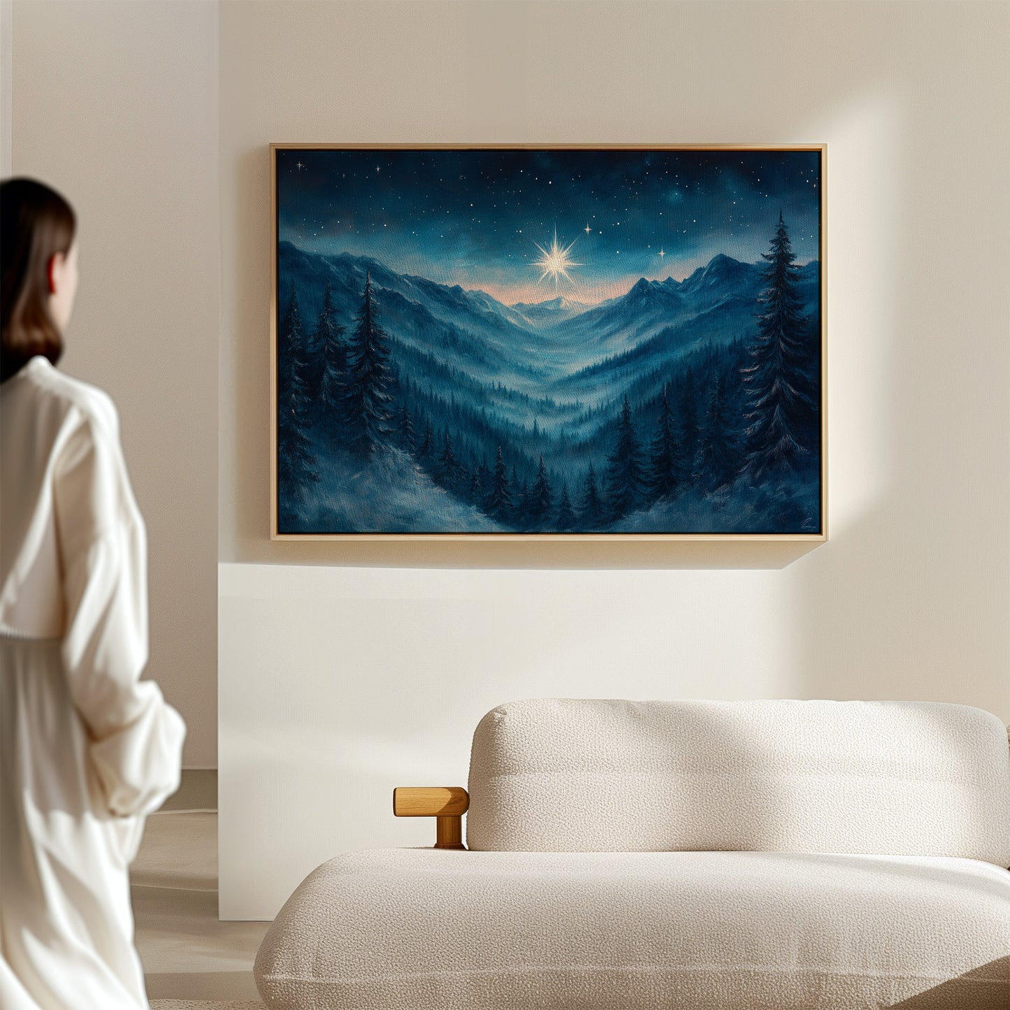 Northern Peaks Hold Winter's Light