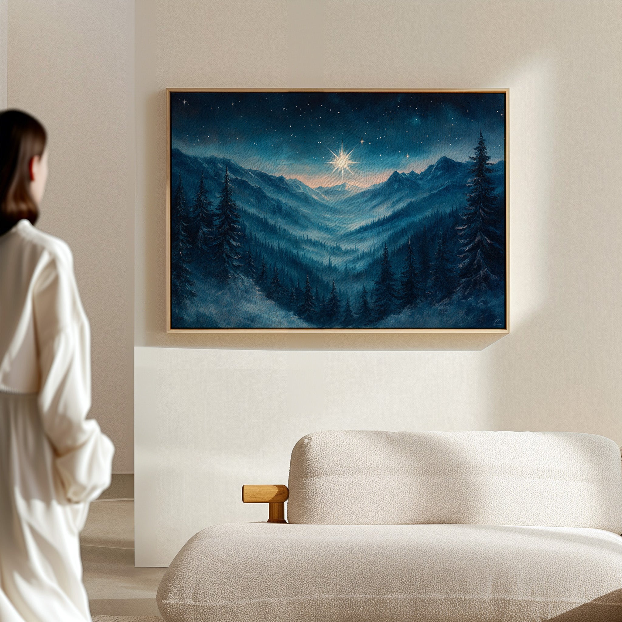 Northern Peaks Hold Winter's Light