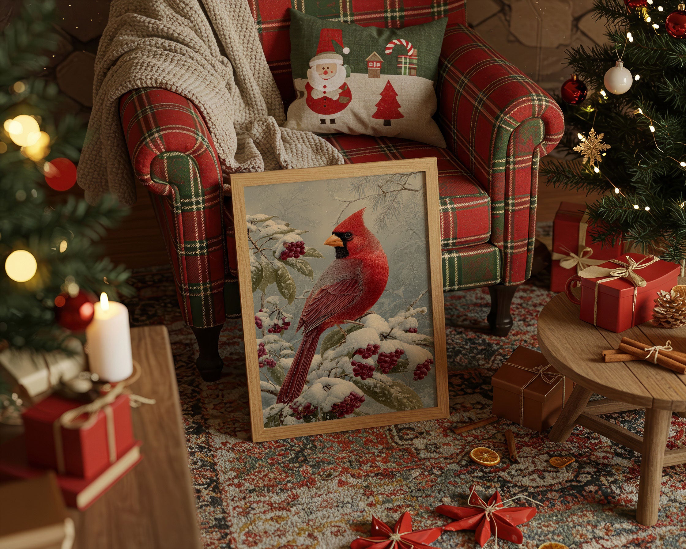 Winter Berries Feed Cardinal's Soul
