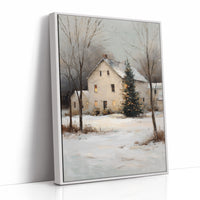 Winter's Embrace: Farmhouse Serenity