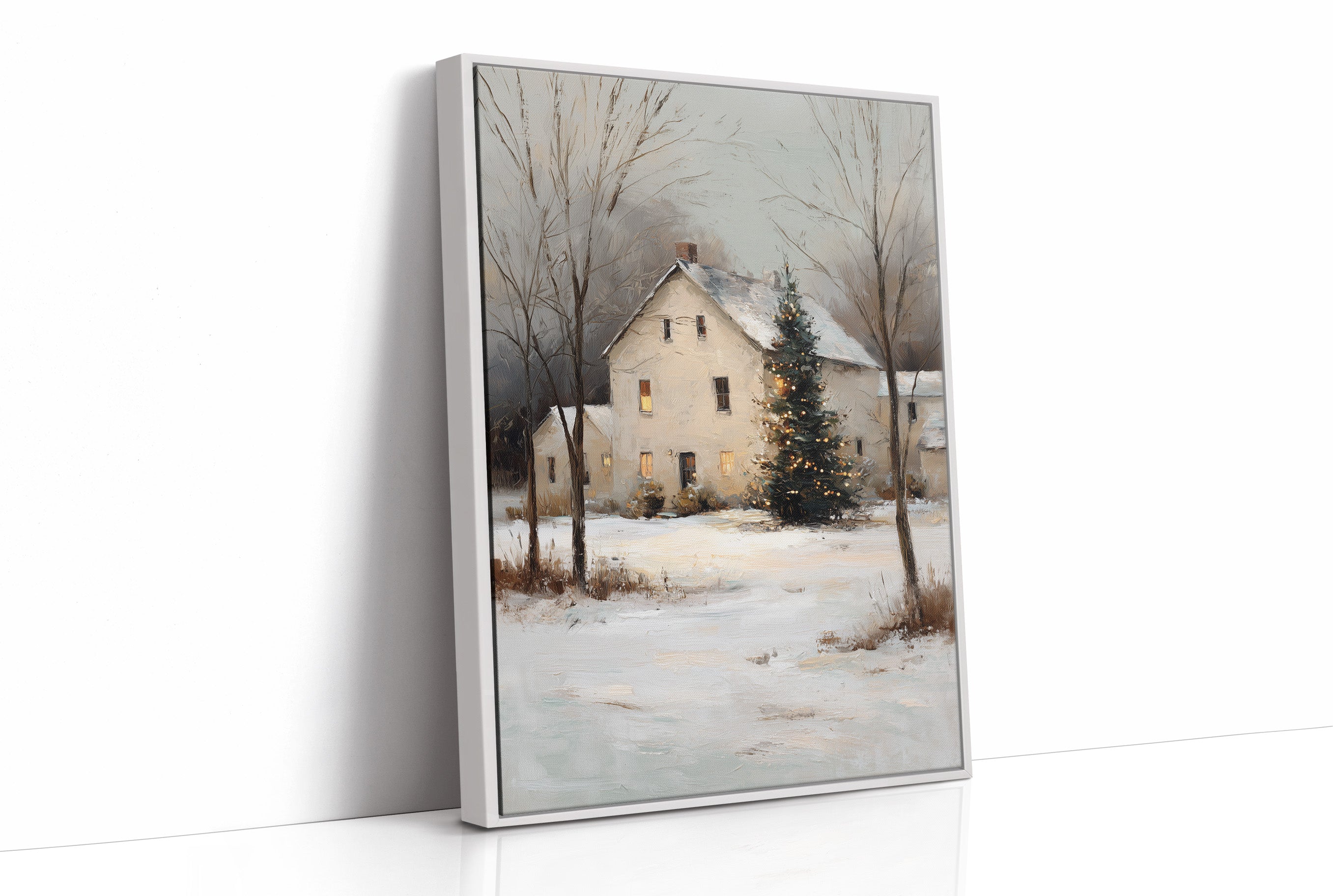 Winter's Embrace: Farmhouse Serenity