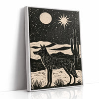 Coyote Beneath The Desert Moon