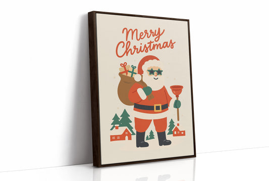 Retro Santa Brings Holiday Cheer