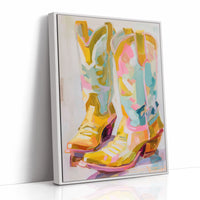 Dancing Boots Catch Sunset Colors