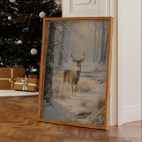 Winter Stag Meets Morning Light