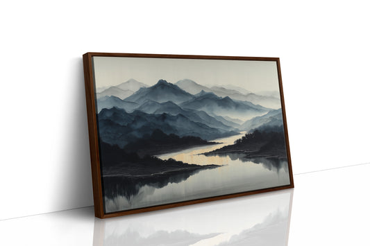 Misty Peaks Mirror Morning Light