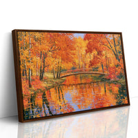Autumn Bridge, Blazing Reflection