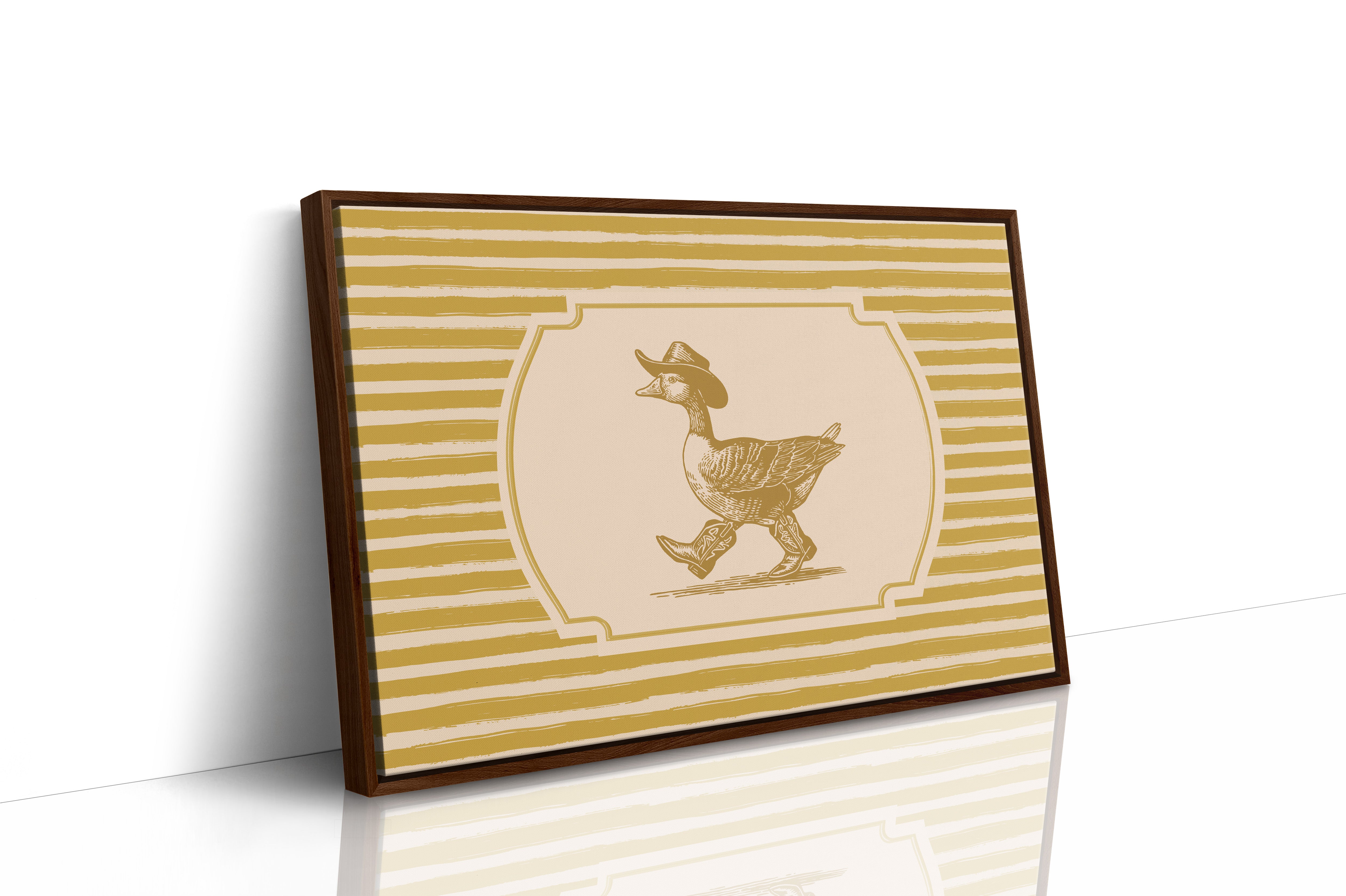 Cowboy Duck Western Wall Art
