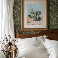 Cacti Bloom in Desert Light