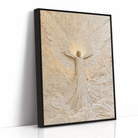 Ivory Textured Angel Ascending