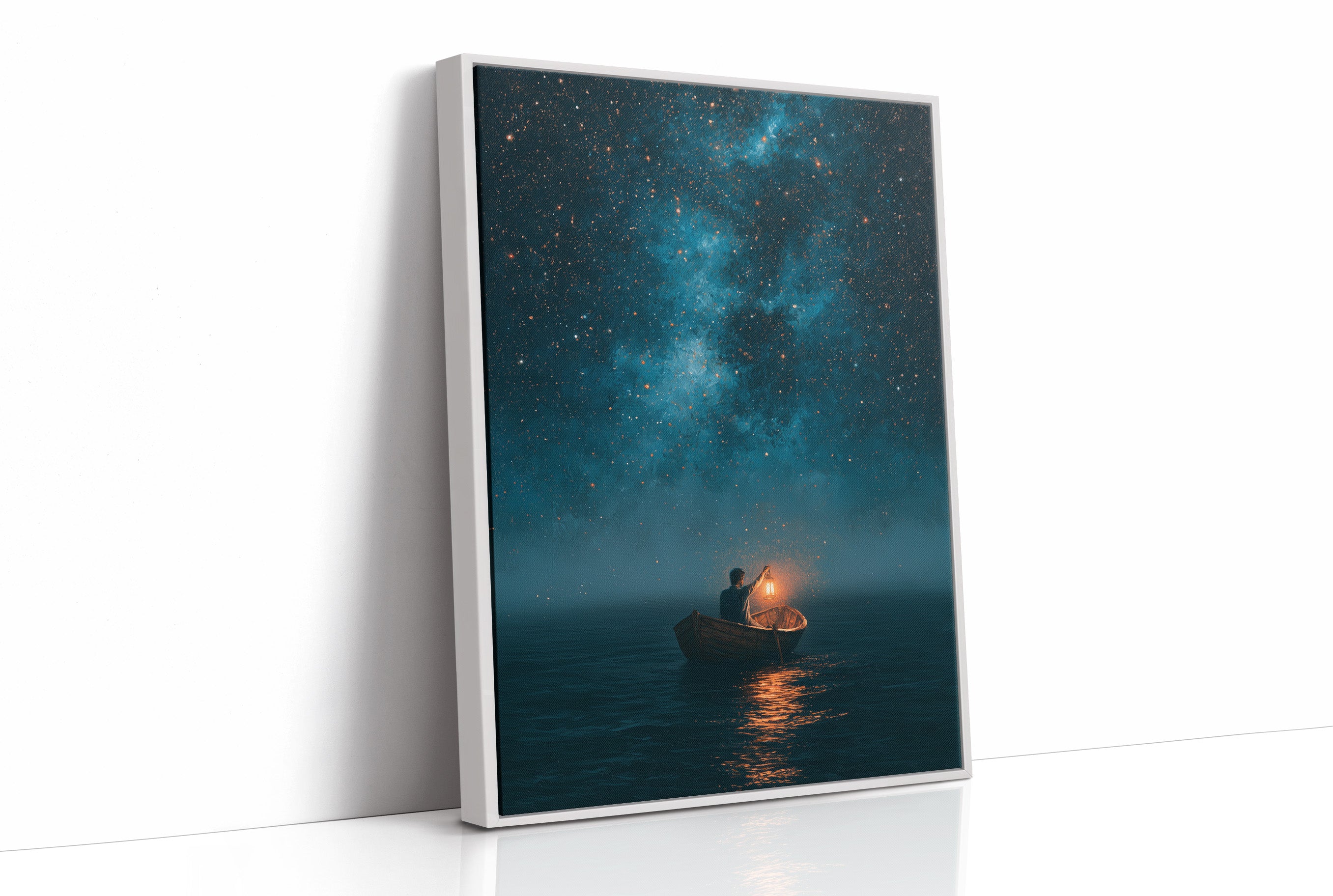 Lantern Boat Beneath The Stars