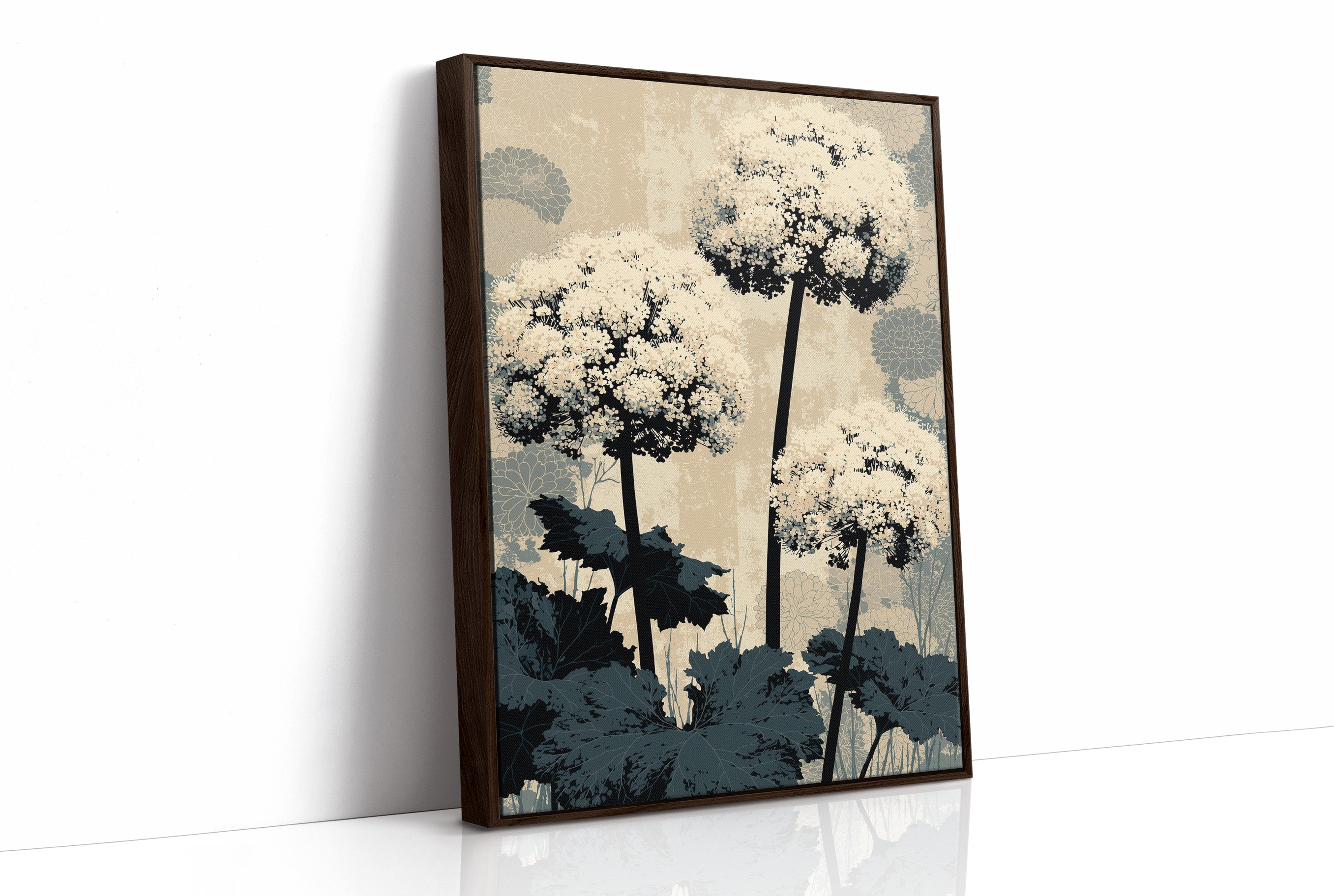 Hydrangea Stems in Silhouette