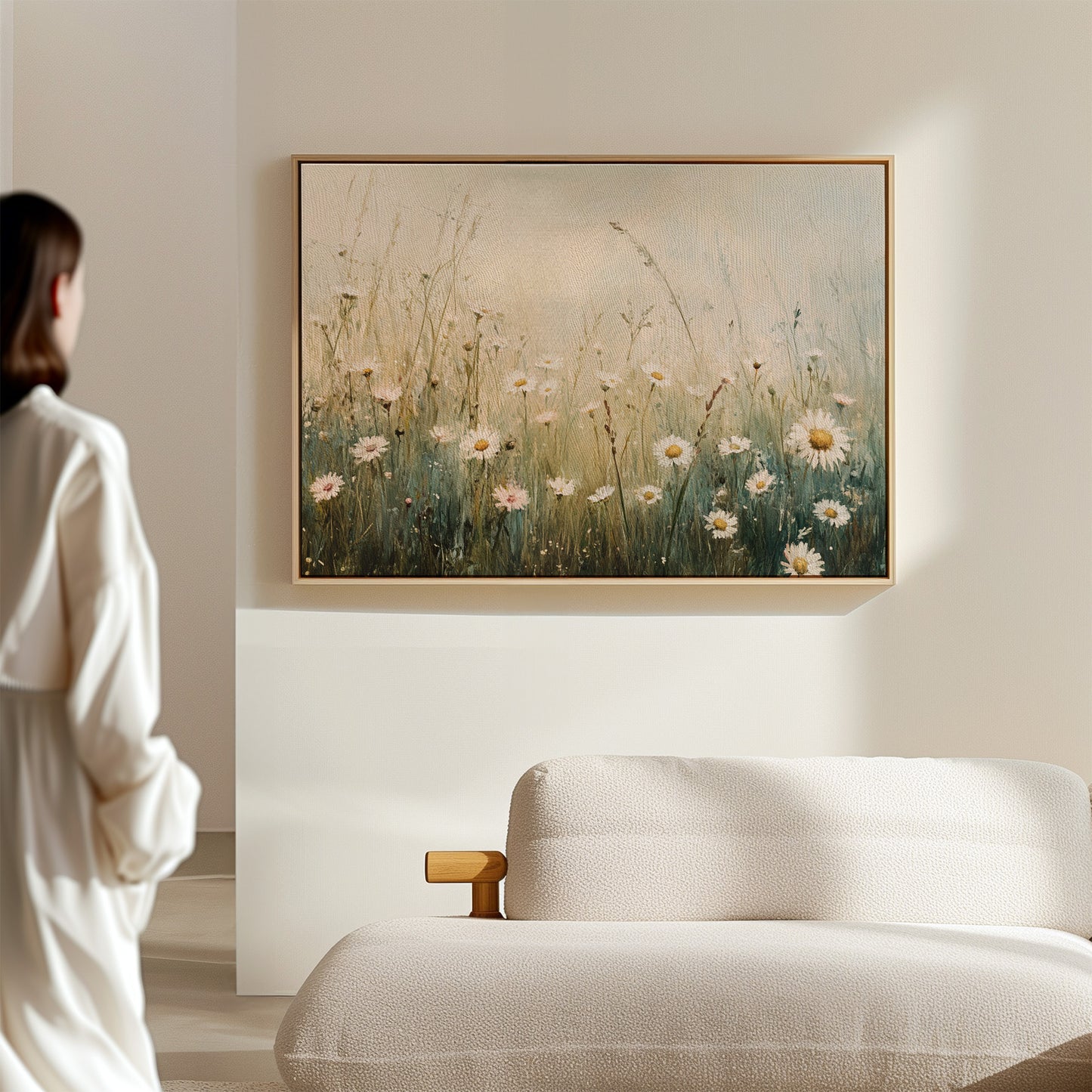 Morning Light Dances Through Daisies