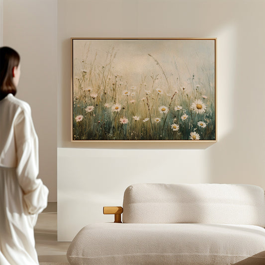 Morning Light Dances Through Daisies