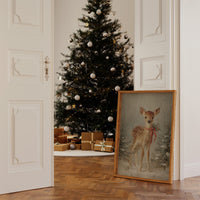 December's Fawn Wears Ruby Ribbons